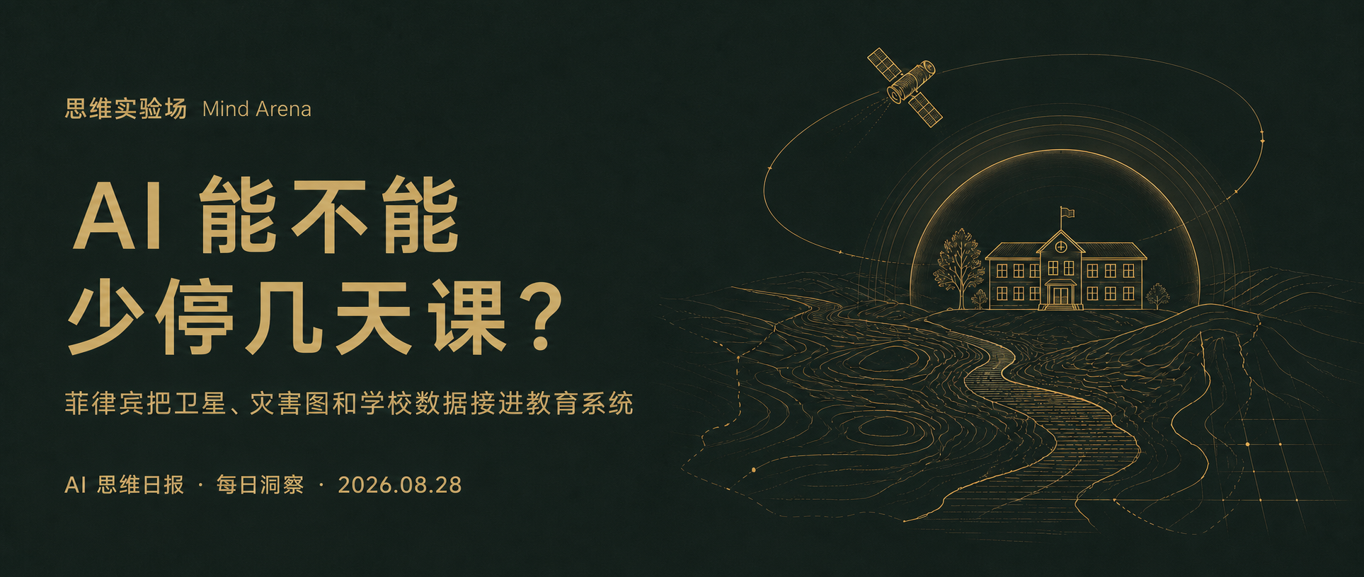 AI 能不能少停几天课?菲律宾把卫星、灾害图和学校数据接进教育系统